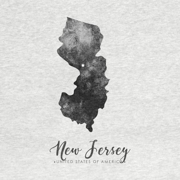 New Jersey state map by StudioGrafiikka